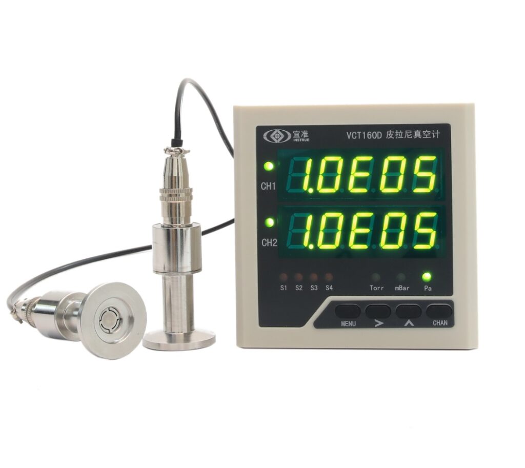 VCT160D двухканальный панельный вакуумметр